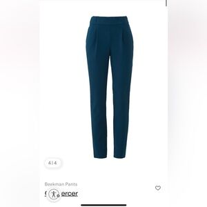 Of Mercer Teal Beekman Pant Size 8 EUC